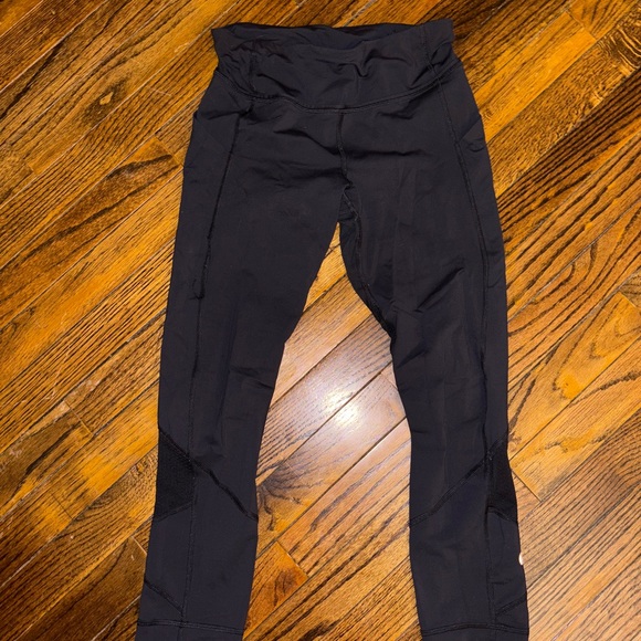 lululemon athletica Pants - Lululemon black crop legging with mesh